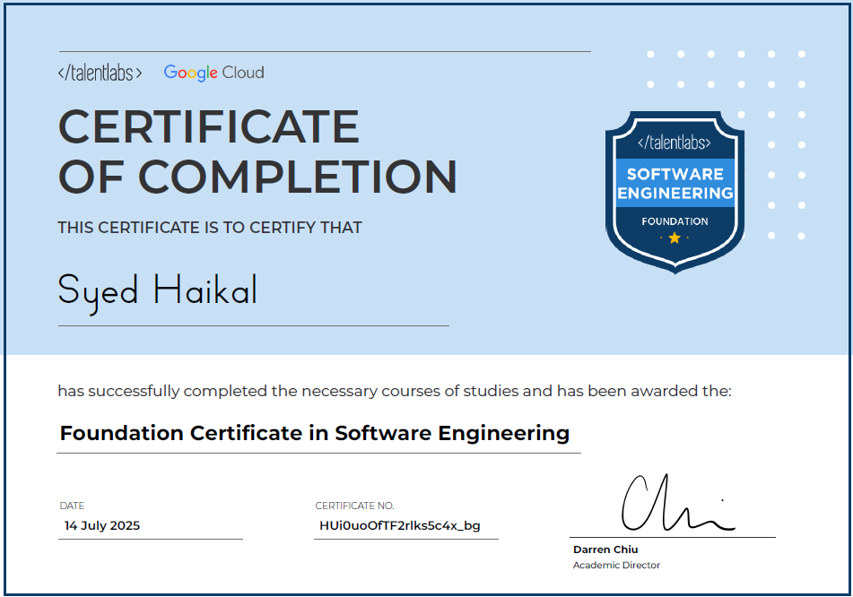 TalentLabs Software Engineering