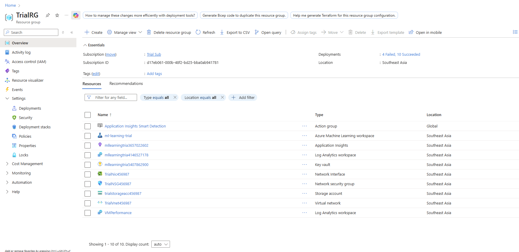Azure Infrastructure
